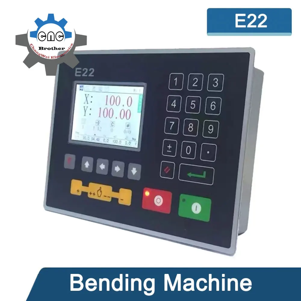 Estun E22 Hydraulic press brake controller Digital Display System support single-step/multi-step programming, manual axis shift