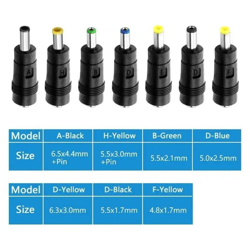 31BA USB-auf-DC5V-Stecker-Ladekabel, inklusive 14 Adaptern zum einfachen von LED-Leuchten und anderen Geräten – Detail 9