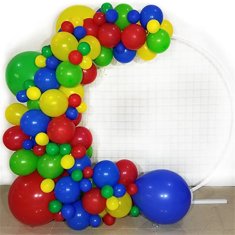 57Pcs-Red-Yellow-Blue-Balloons-Garland-Circus-Party-Latex-Balloon-Arch ...
