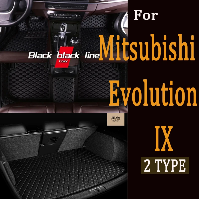 

Автомобильные коврики для Mitsubishi Lancer Evolution IX RS GSR 2006 ~ 2007, водонепроницаемый коврик, автомобильный напольный коврик, Alfombrillas Coche, автомобильные аксессуары