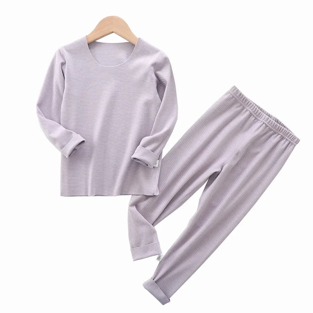 Children Underwear Suits Children Clothes Children Thermal Underwear Set Boys and Girls Stripe Clothes Set Casual Baby Kids Warm Suit Softest for Winter Spring, #9245 children underwear suits,children clothes