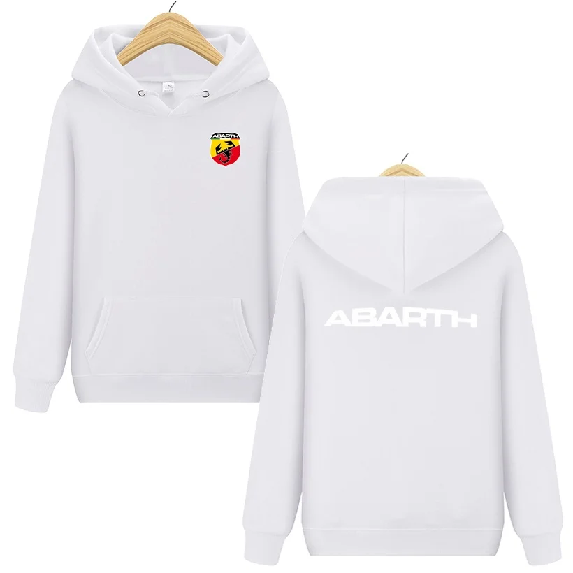 Youth Men's Abarth Scorpion Logo Men Hoodie Wool Warm Sweatshirt Men's Breathable Pullover Hoodie 6