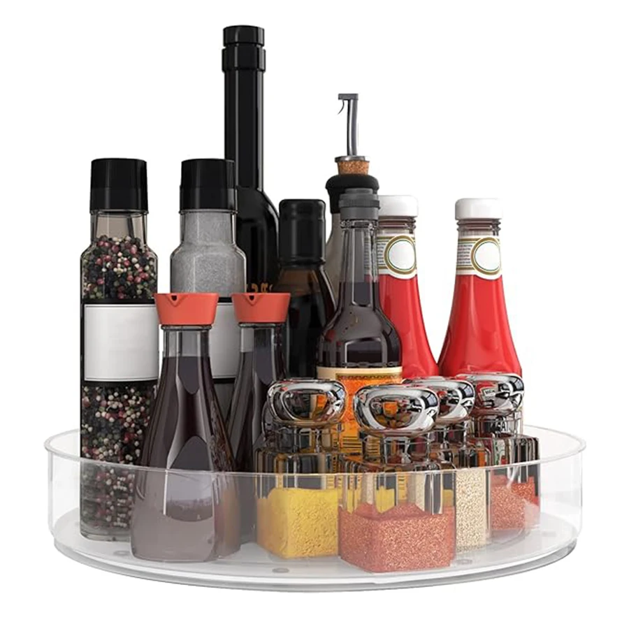 Plastic Turntable Rotating Tray for Cabinet Kitchen Bathroom Storage Food Storage Organization and Storage Organizer storage tray,rotating storage organizer