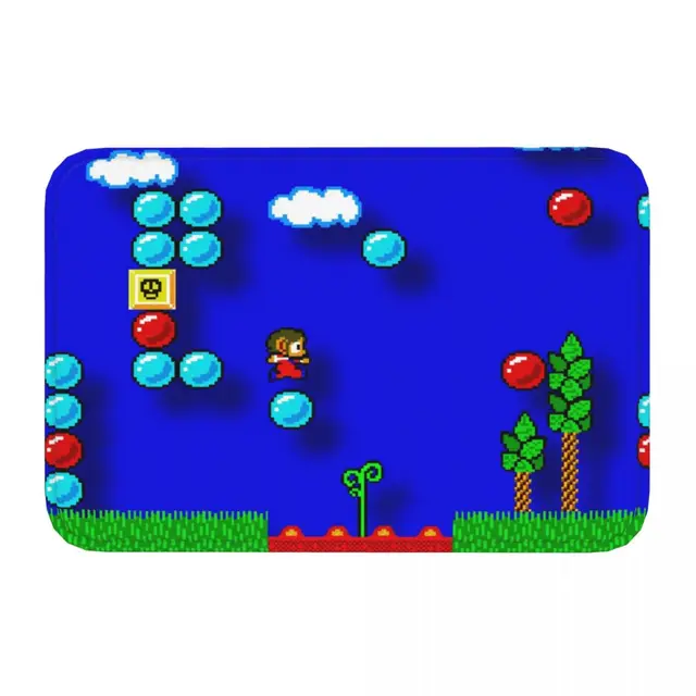 A Tizenharmadik Emelet Nem Csúszás Nélküli Ajtófürdő-Szőnyeg Alex Kidd Padló Láva Szőnyege Üdvözlő Szőnyeg Otthoni Dekoratív - Image 2