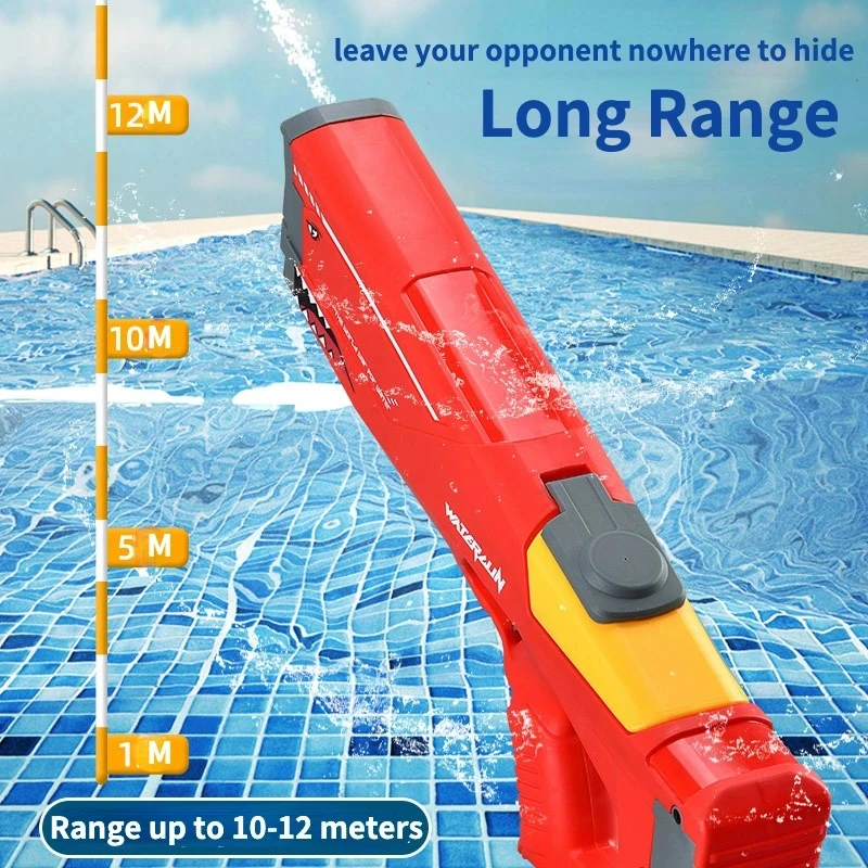 Shark Electric Water Gun Toys Bursts Children's High-pressure Strong Charging Energy Water Automatic Water Spray Kids Toy Guns 6