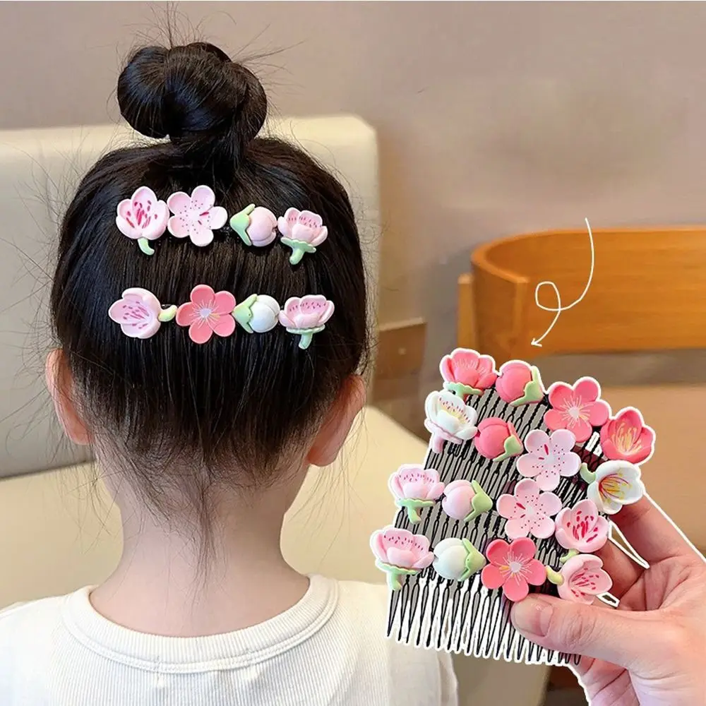 

Детская заколка-гребешок для волос с милыми цветами