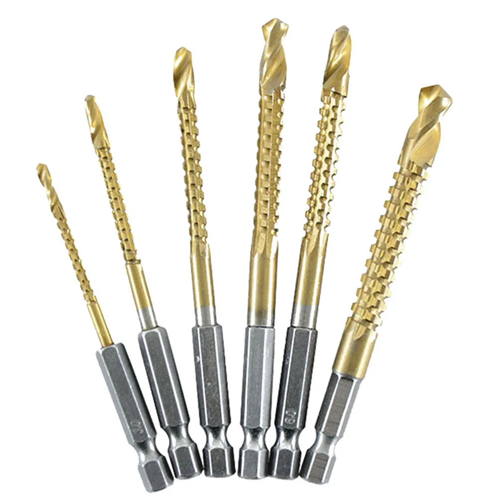 

1pc Drill Bit Multifunction Hss Drill Bits For Hand Electric Drill Hex Shank Metal Titanium Auger Punch Power Tools Accessories
