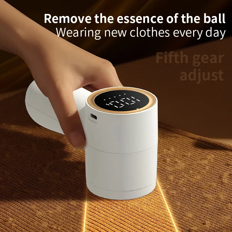 XIAOMI MIJIA Lint Remover USB Rechargeable Digital Display Hairball Trimmer Portable Clothes Shaver Removes Lint from Clothes 3