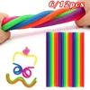 6/12pcs Soft Rubber Noodle Elastic Rope Toys Stretch String Decompression Toy Stretchy String Fidget Relief Stress Vent Toys A+ 1