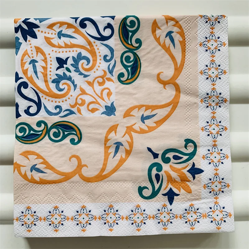 Description Picture 6 of itemDecoupage table paper napkins elegant tissue vintage towel flower butterfly stamp birthday wedding party home beautiful decor 20