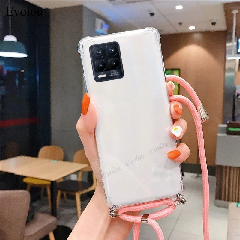 OPPO Find X9 Ultra Crossbody Necklace Shockproof Transparent Silicone Case