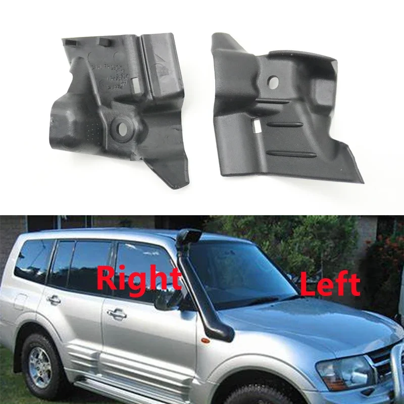 For Mitsubishi Pajero Montero III V73 V75 V77 Front Windshield Wiper Deflector Side Cowl Trim Cover