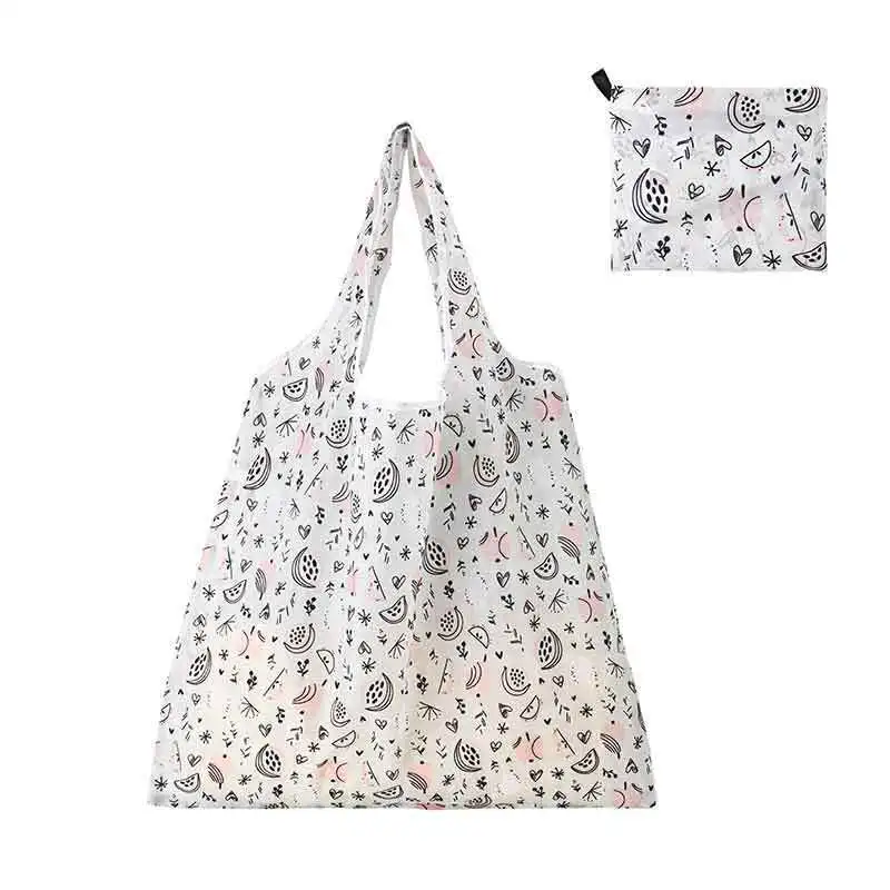 Large Eco-Friendly Reusable Foldable Shopping Tote Bag with Heavy-Duty Storage