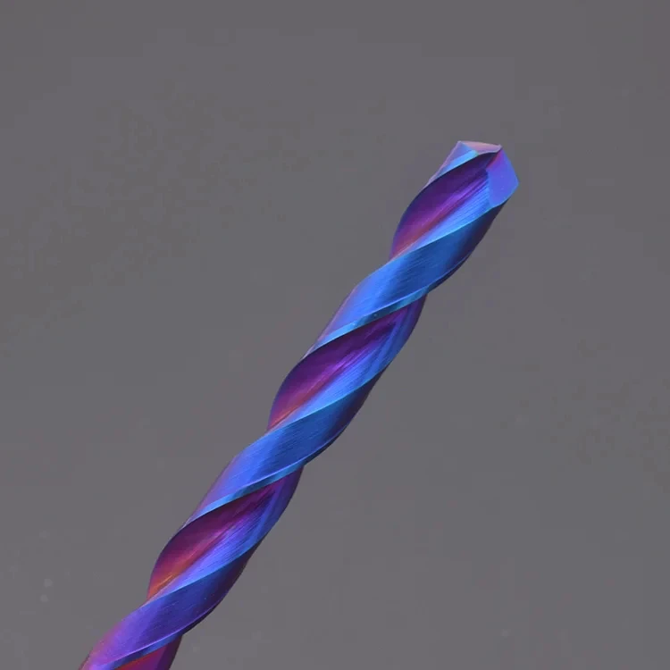 HRC65 Vollhartmetall-Spiralbohrer 150MM Blau Beschichtet 1mm-12mm CNC-Maschinenwerkzeug Hartmetall-Stahlbohrer 1 Stück Lochbearbeitung – Detail 7