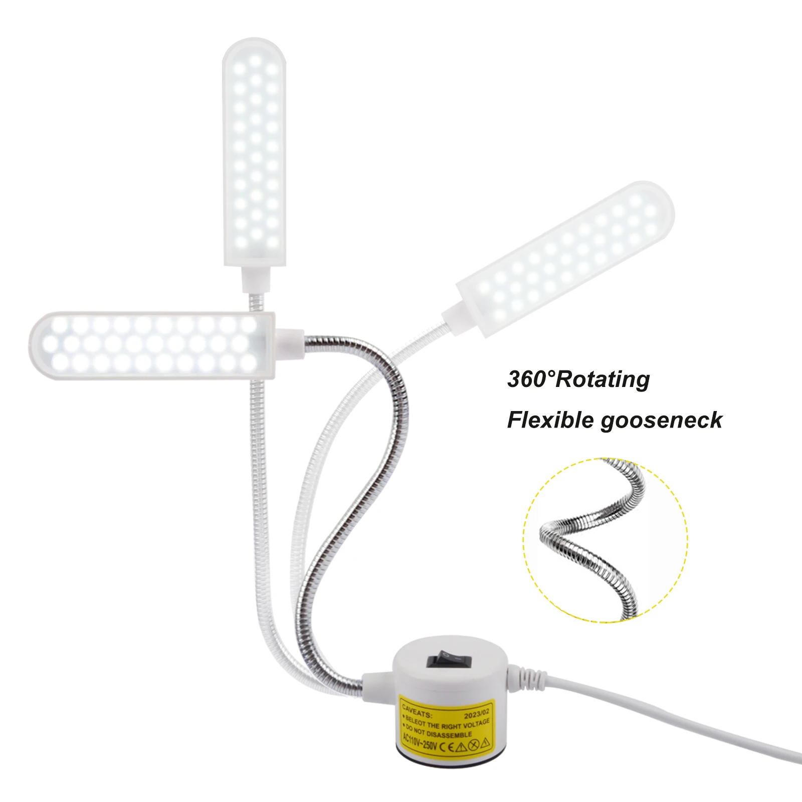 10/30 LEDs Nähmaschinenleuchte, tragbares LED-Arbeitslicht, flexible Schwanenhalslampe mit Magnetfuß für Werkbankdrehmaschine – Detail 5