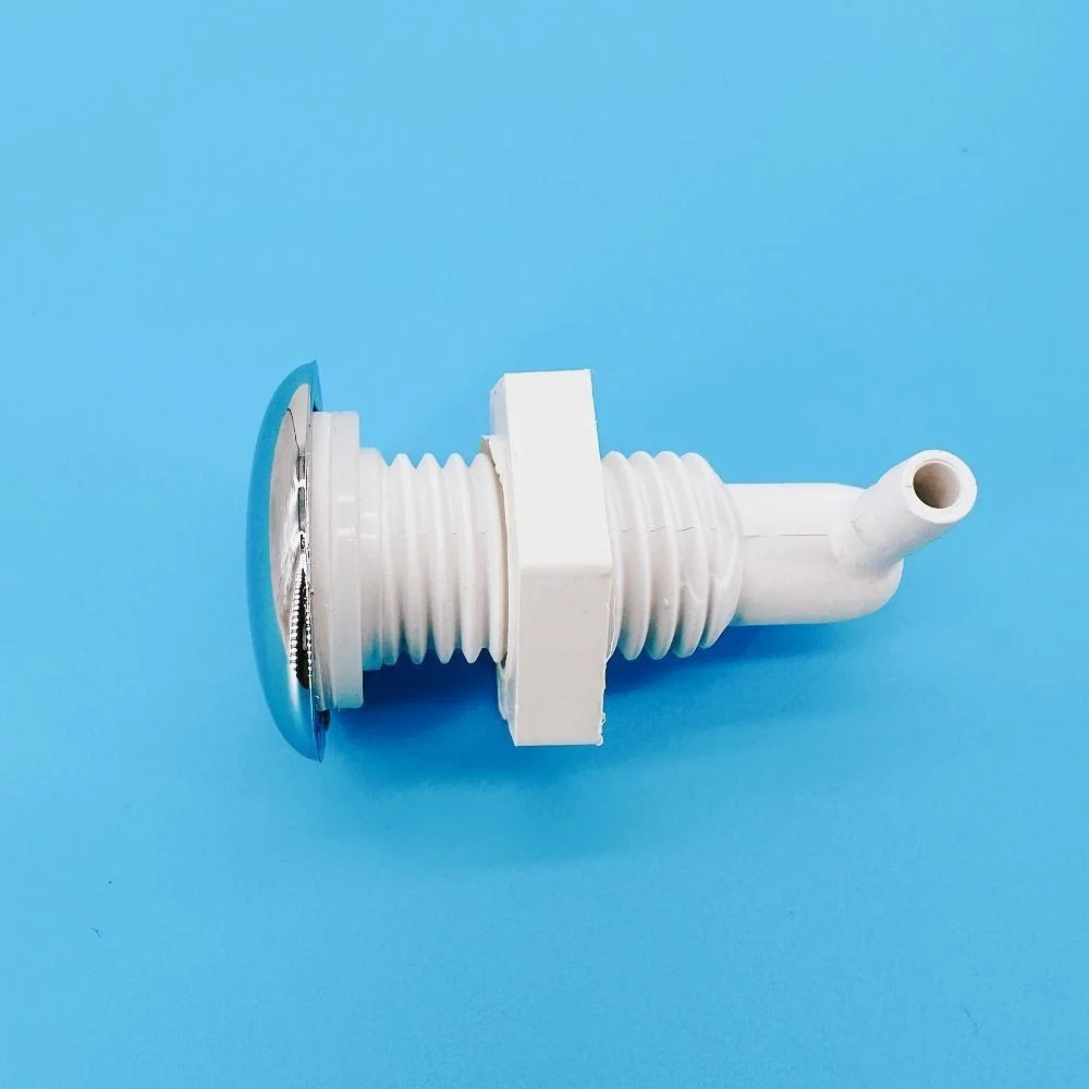 &Phi;5mm Jet Nozzle 30mm Cover Twisted Teeth Bow Bubble Nozzle Chromed Cap PVC Base Hot Tub Air Jet Massage Bathtub Accessories