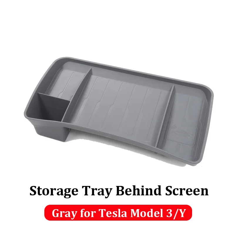 Für Tesla Modell Y Ablage Hinter Bildschirm 2022 Innen Zubehör Modell 3  Versteckte Lagerung Organizer Sonnenbrille Tissue Halter - AliExpress