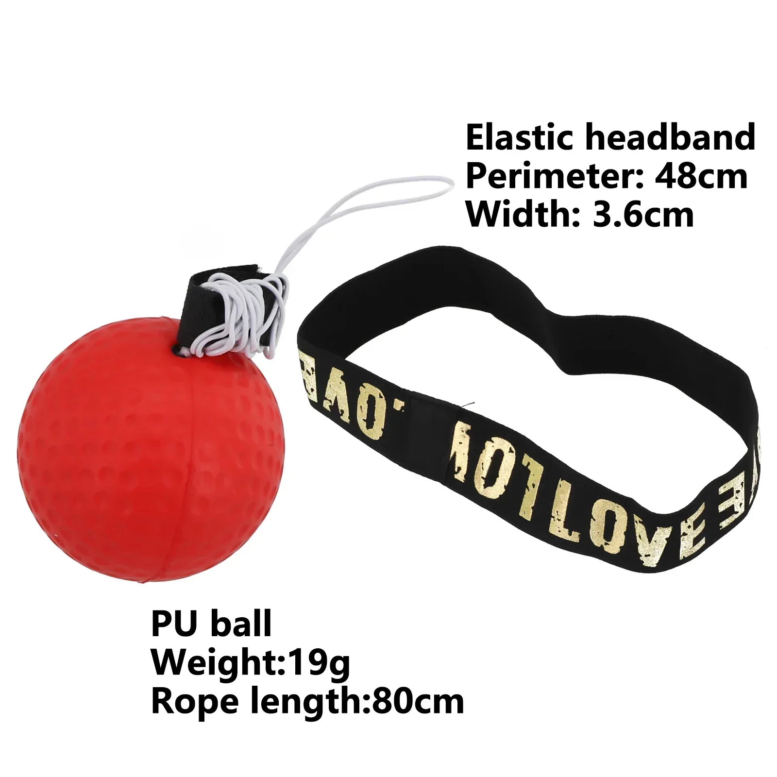 Boxing Reflex Trainer With Headband MMA Muay Thai Speed Ball For Reaction Time Training Safe PU Material Gym Body Building