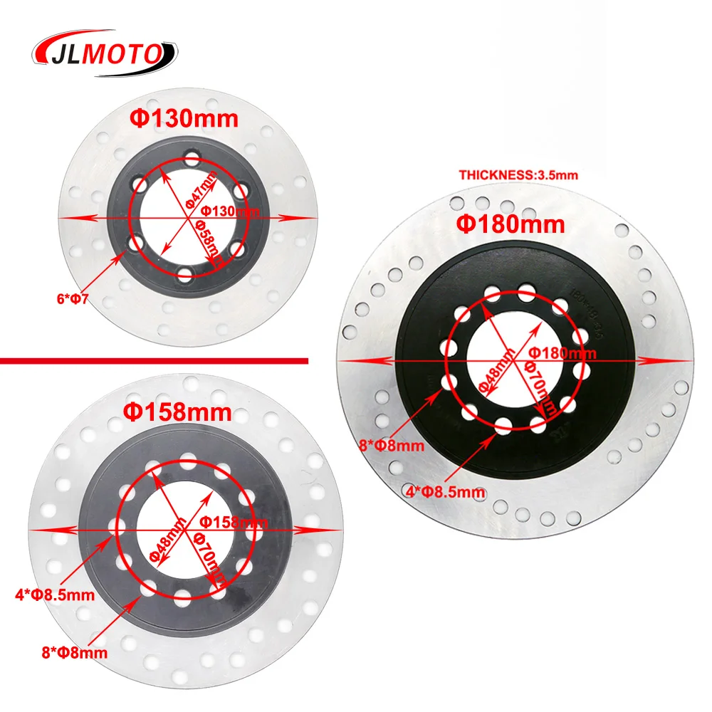 1 Set 900mm 2*500mm 2 in 1 Foot Lever Hydraulic Disc Brake 2*130mm/158mm/180mm Fit For DIY Buggy Go Kart UTV ATV Quad Bike Parts