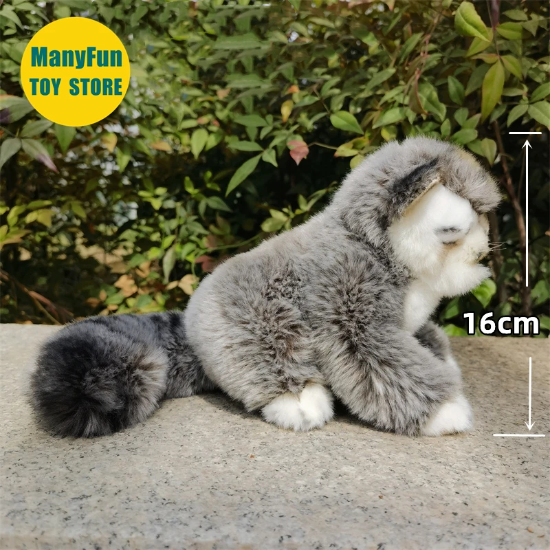 Lifelike Pallas's Cat Plush Toy Realistic Manul Stuffed Animal