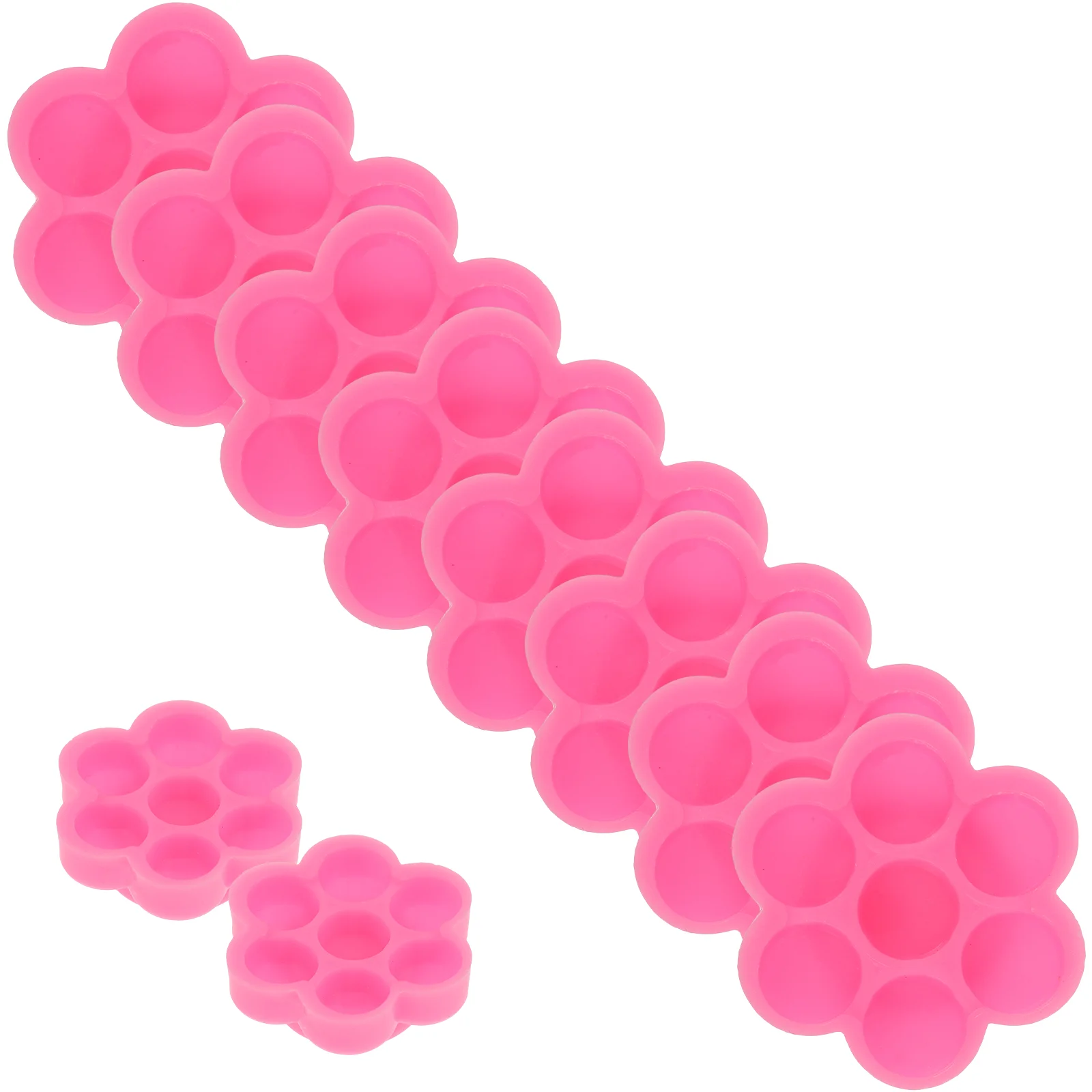 

Eyelash Glue Holders 200Pcs Flower Shape Tray Eyelash Extension Glue Holder Disposable Glue Cups Grafting Glue Rings