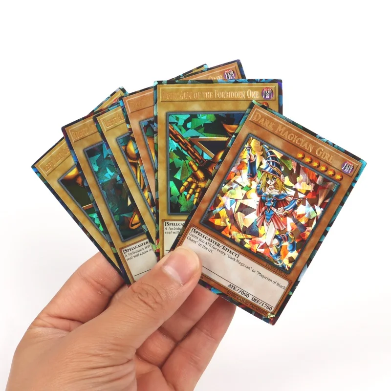 Yugioh Holographic Golden Letter Duel Links Game Card Set with Storage Box
