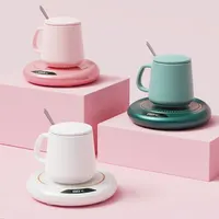 Nouveau chauffe-tasse USB tasse à café dessous de verre chauffant 3 réglages de température plaque chauffante thermostatique lait thé eau coussin chauffant tasse chauffage 2