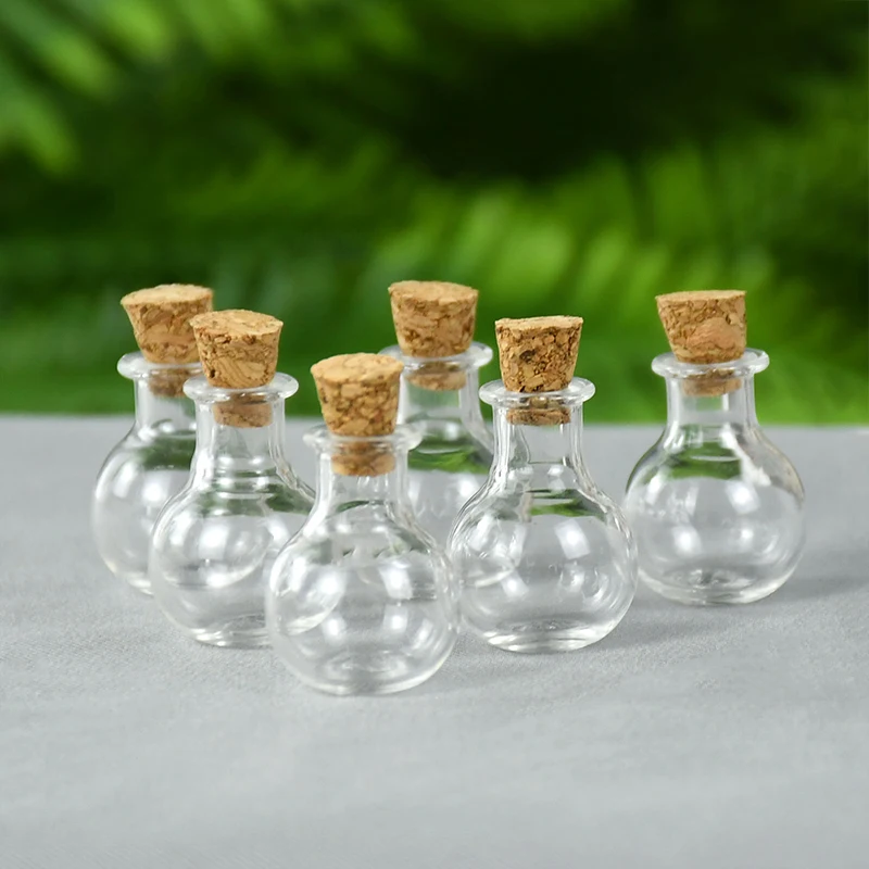 10/20Pcs Miniature Glass Bottles With Cork Clear Wishing Drifting Bottle Wedding Birthday Party Gifts DIY Decorations Glass Jars