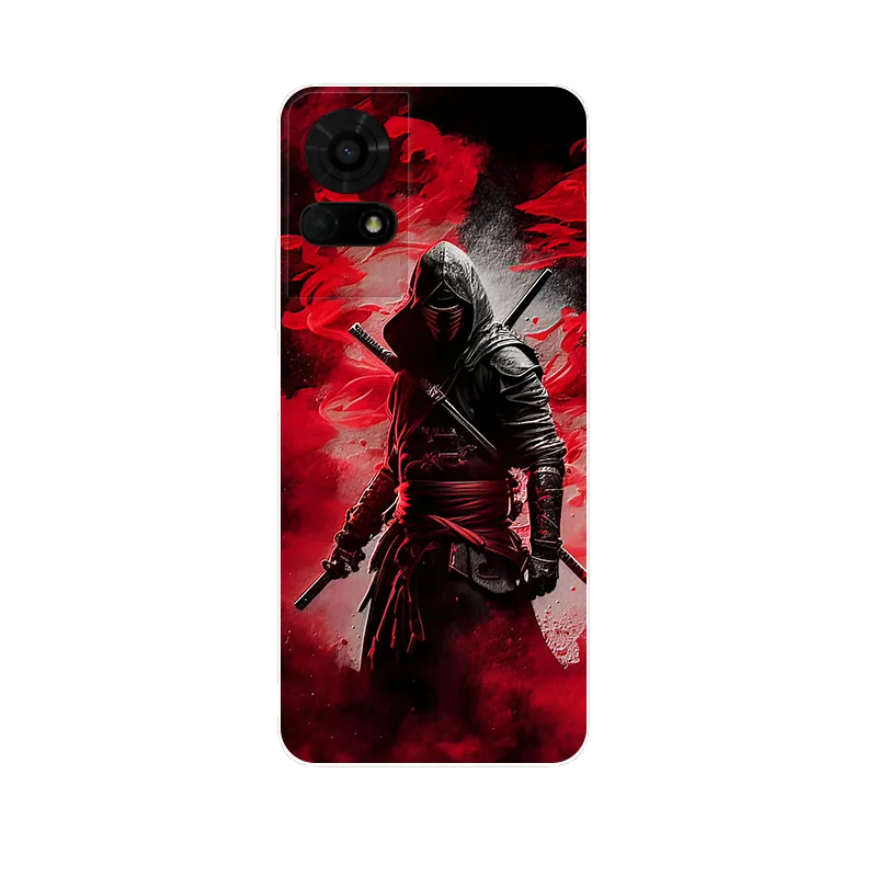 Floral Wolf Soft Silicone Shockproof Phone Cover Case