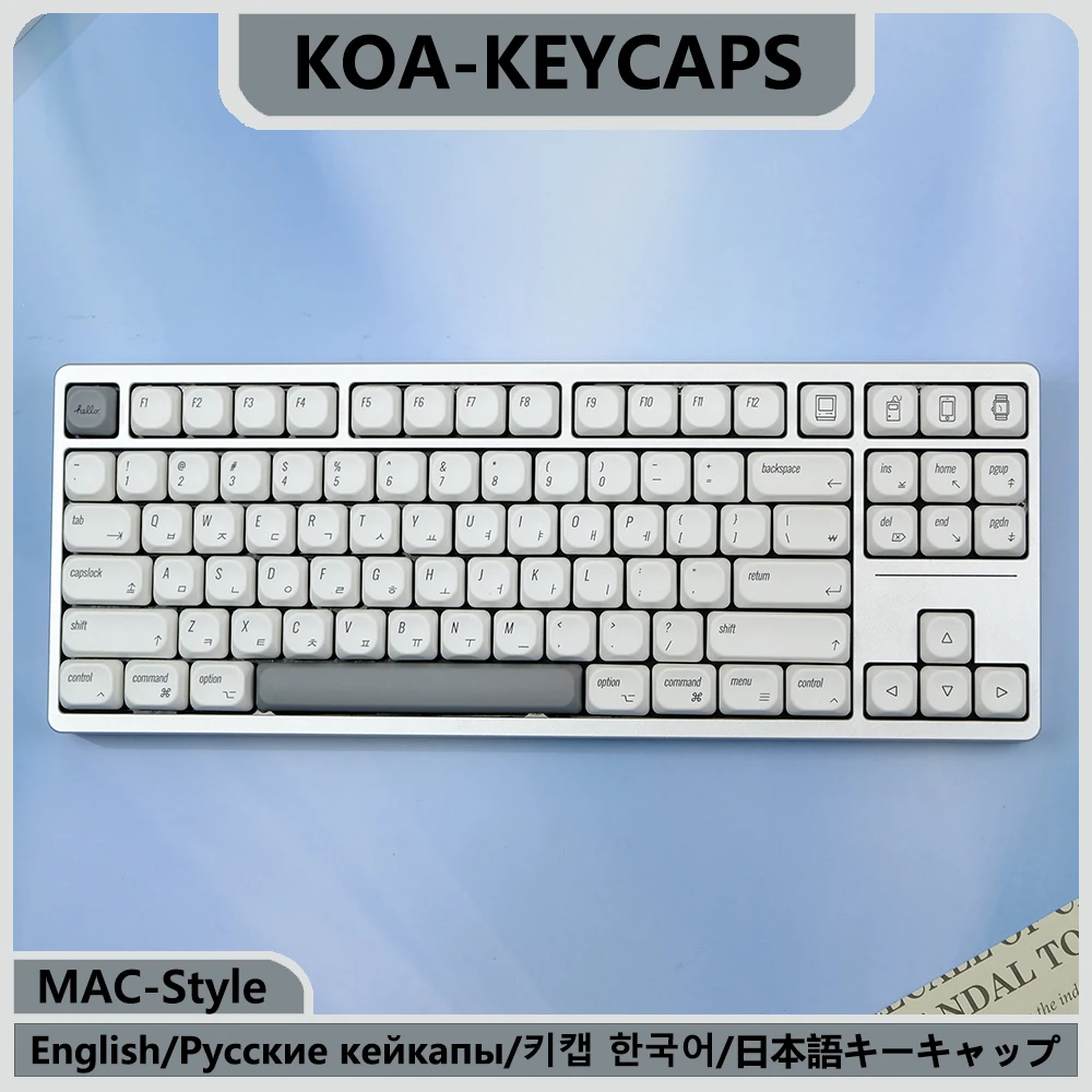 Semelhante ao MOA Keycaps, MAC ISO, Japonês, Coreano, Russo, KOA PBT