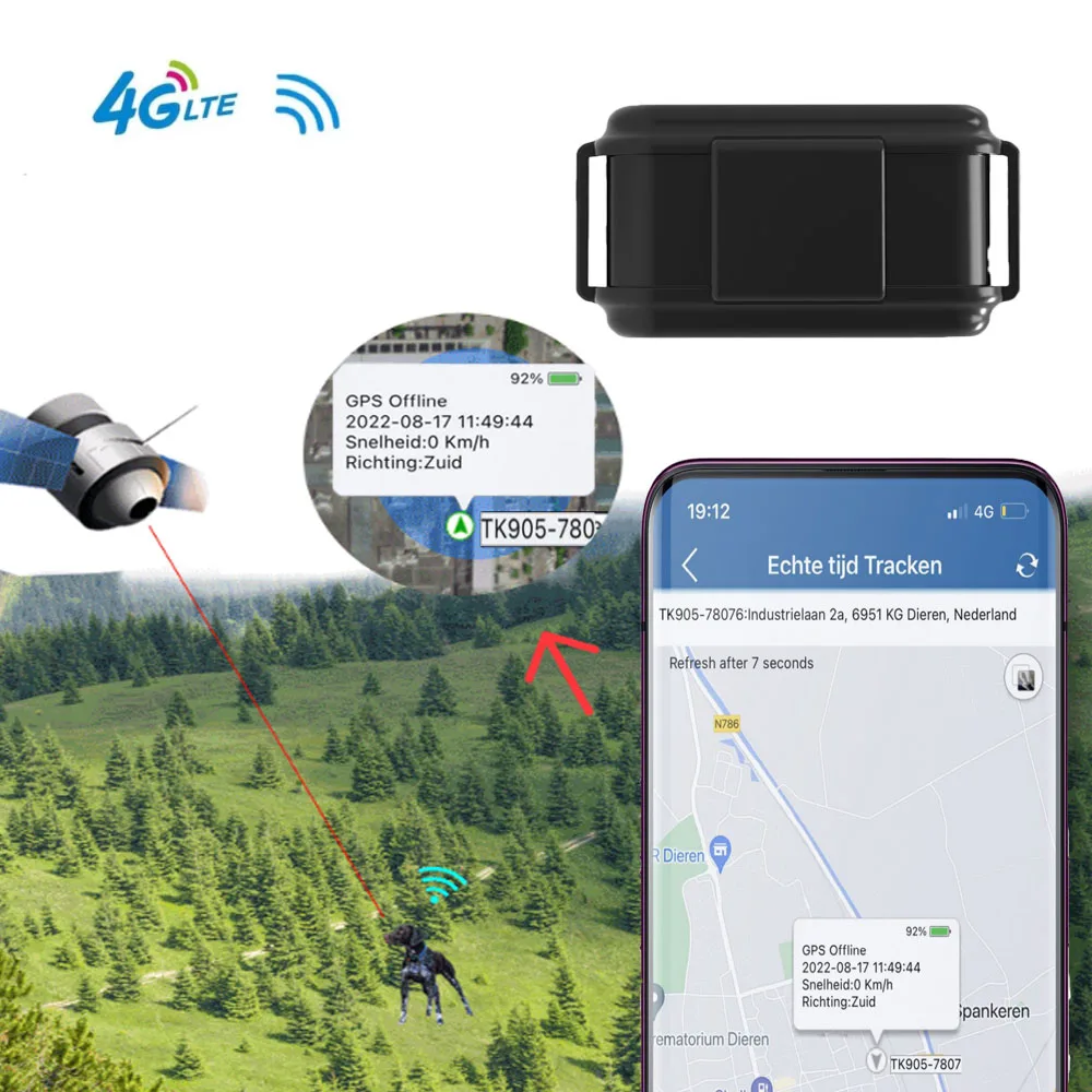 4G GPS Tracker Animal Cow Camel TK919 PRO TK935 3000mAh GPS Locator Waterproof Tracker Car Magnet Voice Monitor Free APP
