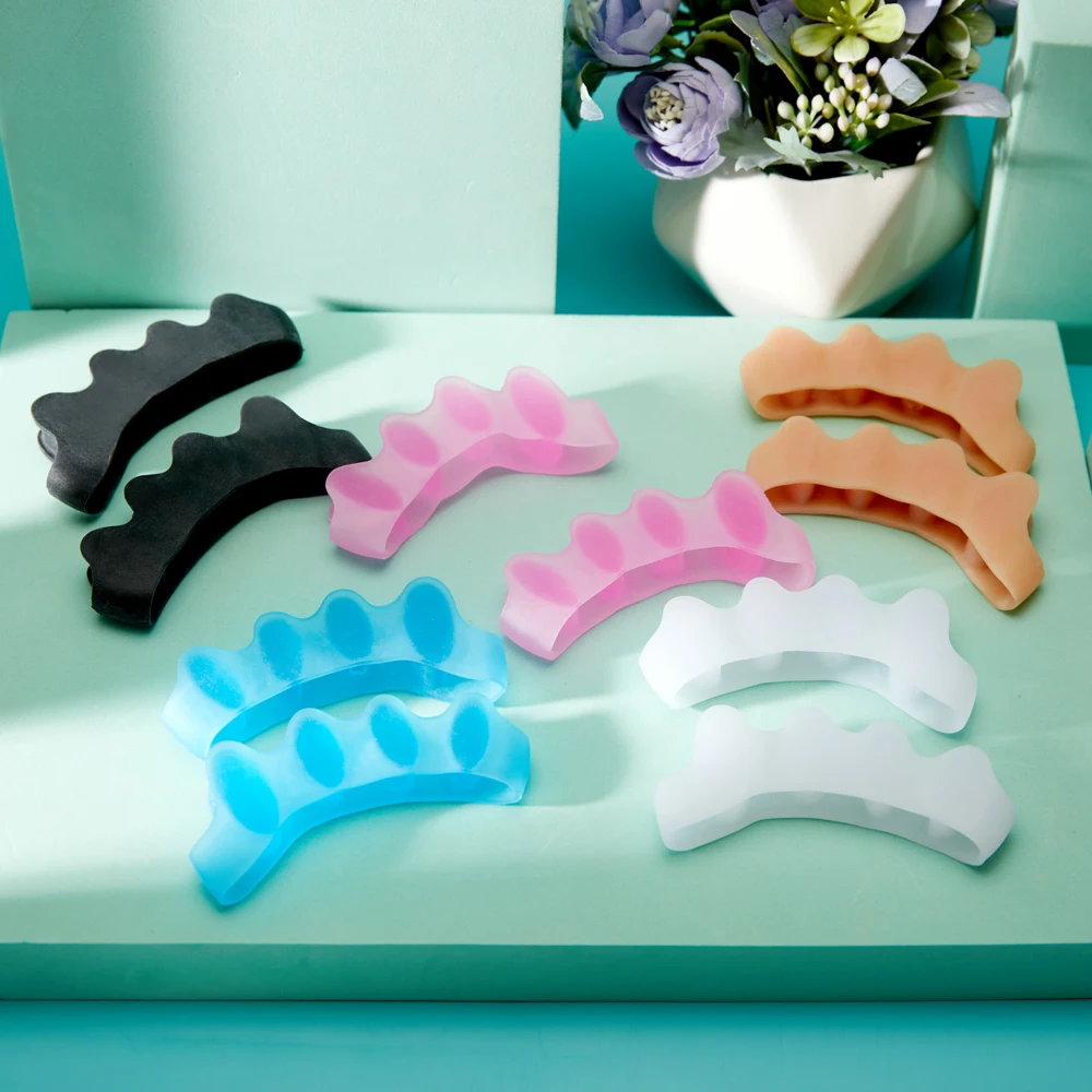 Hallux Valgus Corrector Bunion Toe Separator Gel Toe Straightener Spacer Silicone Corrector Foot Finger Separator Foot Care Tool