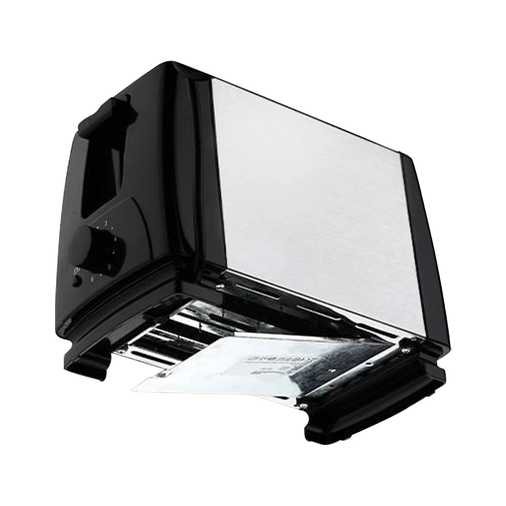 2 Slices Breakfast Machine Fast Heating Mini Breakfast Toaster Stainless Steel Wide Slot 6 Toast Settings for Bread Bagel Waffle
