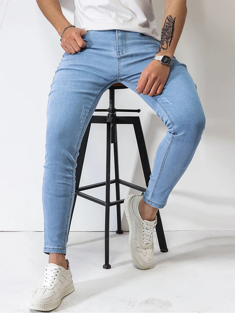 Relaxed Fit Light Blue Premium Denim Jeans For men - Peplos Jeans – Peplos  Jeans