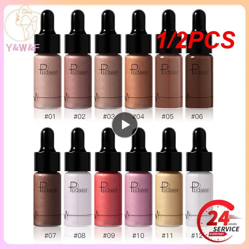 1/2 шт. профессиональный макияж для лица жидкий хайлайтер Countour мерцающий Блестящий бронзер долговечный Осветляющий Хайлайтер для лица