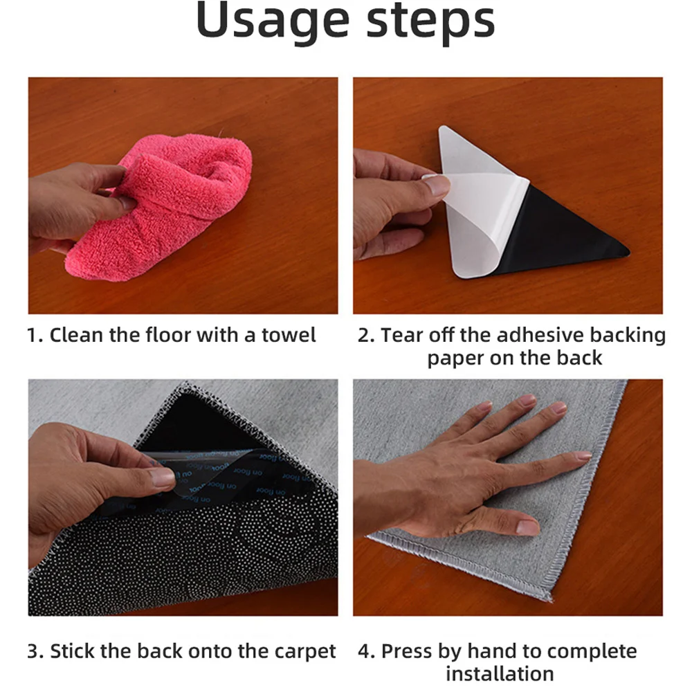 Strong Self Adhesive Fastener Foam Hook Stickers Adhesive Tape For Bed Sheet Sofa Mat Carpet Anti Slip Mat Tape Corners Pad