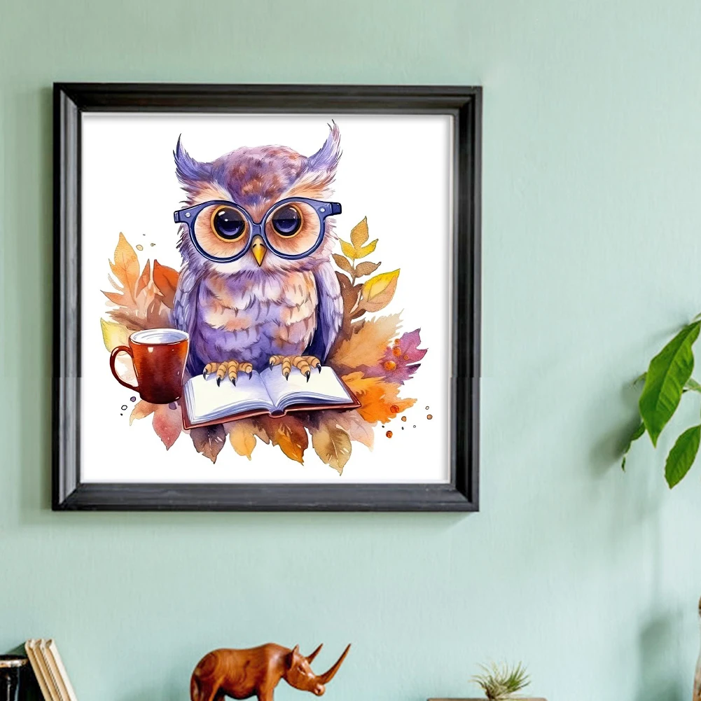 Cross stitch kit 25*25CM full embroidery eco-cotton thread 18CT cartoon animals print canvas for home decor painting