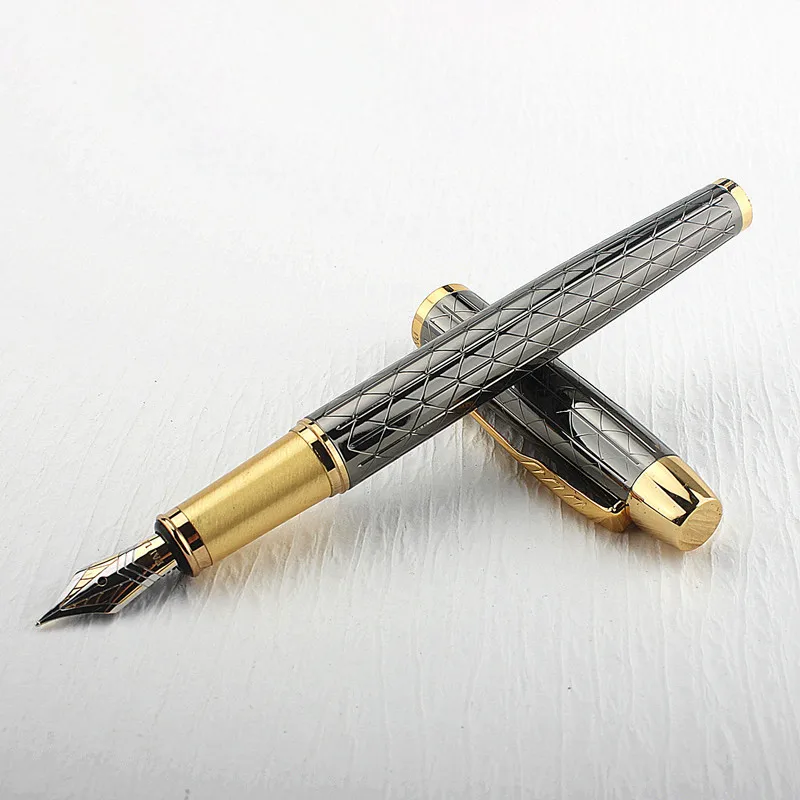 

Luxury Metal Fountain Pen 0.38mm/0.5 Mm Nib Business Office School Supplies Writing Ink Pen
