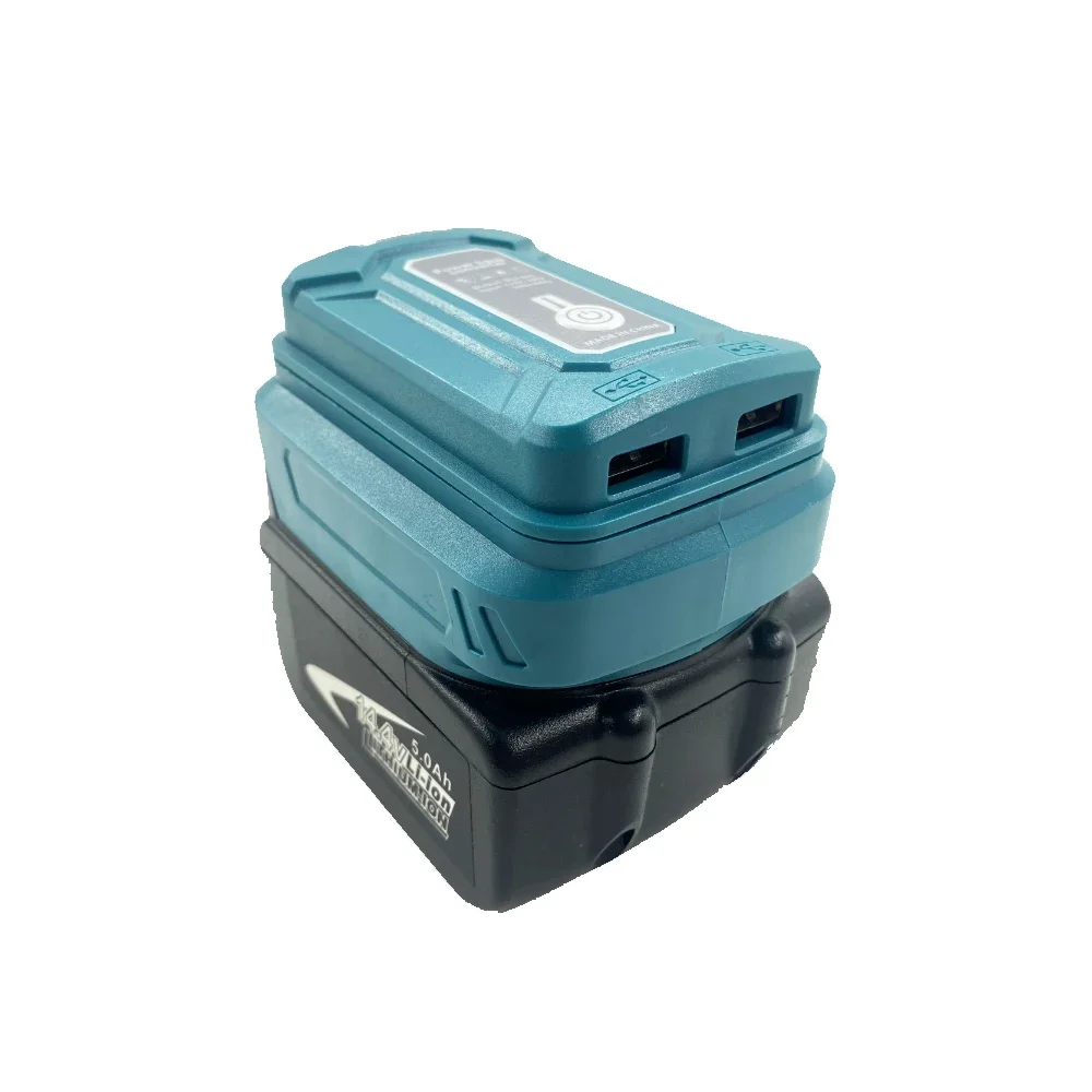 Portable LED Light with Dual USB Li-ion Battery Adapter