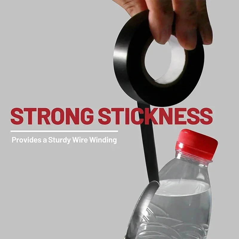 전기 테이프 와이어 절연 테이프, 접착 컬러 테이프, 고온 저항 PVC 테이프, 와이어 케이블용, 10/50/100 롤