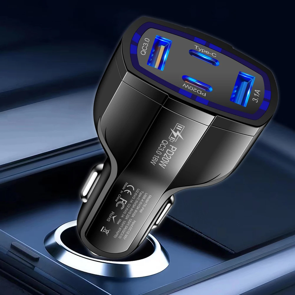    , 4 in 1, PD 20W, 2USB + 2PD ޴ , USB Tyoe C, ȭ, Ｚ, 12-30V