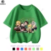 2024 2024 Kids Clothes Demon Slayer: Kimetsu No Yaiba Short Sleeve Summer Top Shirts Children's T-shirt MINISO Japanese Anime 4