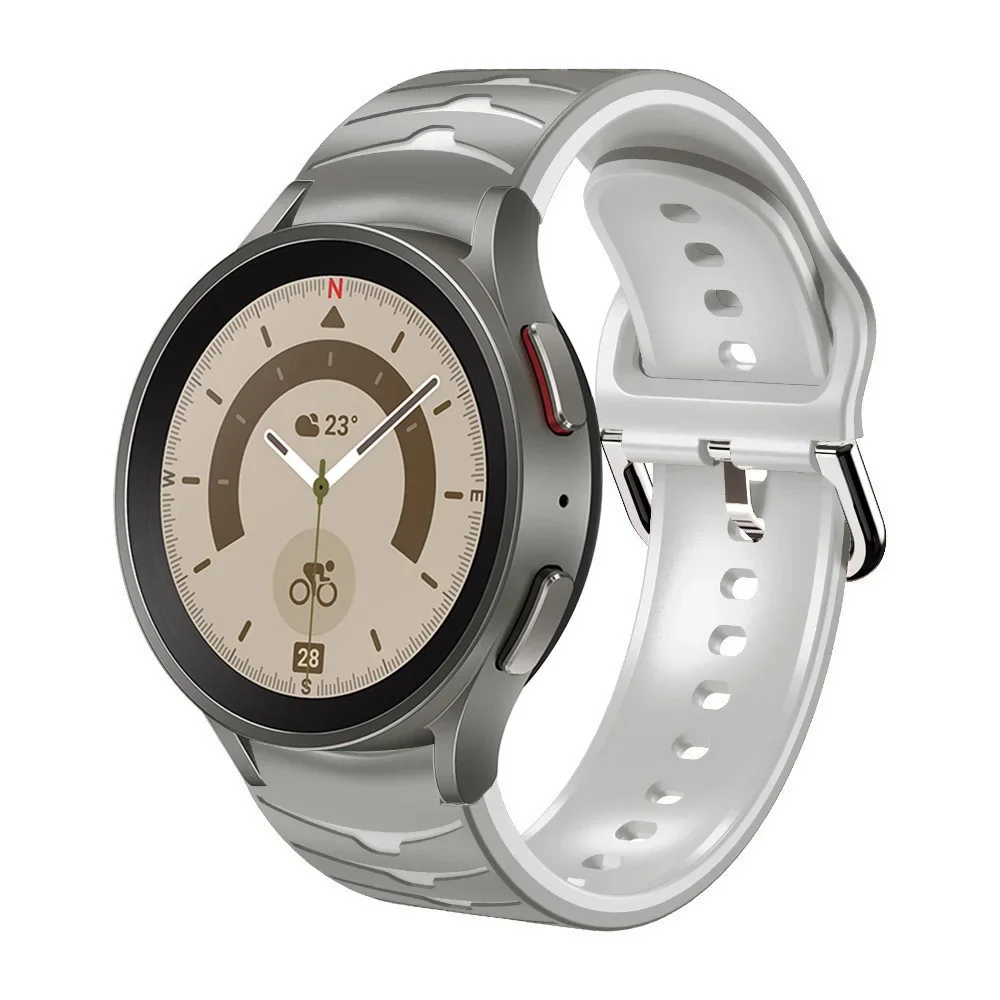 Two-Color No Gap Sports Silicone Strap – Comfortable Fit for Smartwatches