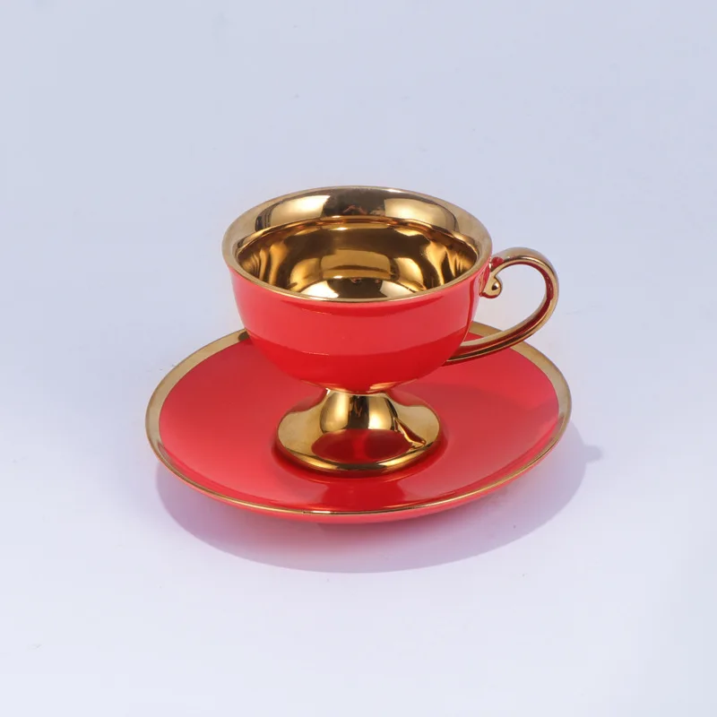 Artesanal autêntico ouro prata anatolian árabe turco xícaras de chá e pires  conjunto para seis pessoas feitas na turquia - AliExpress