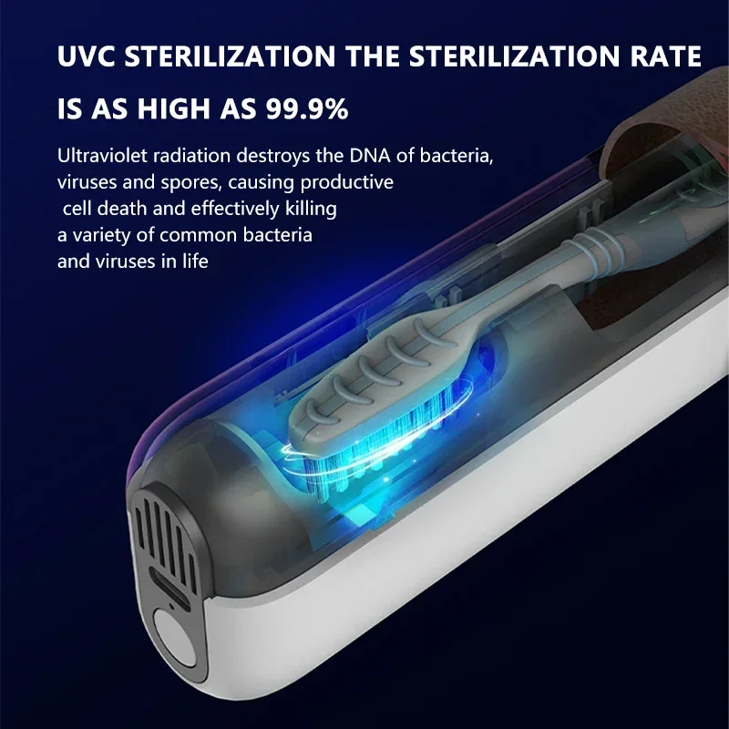 Portable Mini Sterilisers Travel Uvc Toothbrush Sterilization Box Uv Toothbrush Sterilizer Tooth Brush