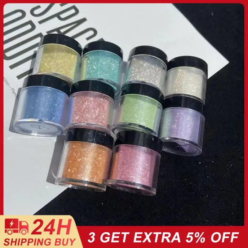 Aurora Glitter Long Lasting Shine Glitter Powder Nail Glitter Decorazione Per Unghie Facile Da Colorare Art Glitter 5G Bellezza E Salute