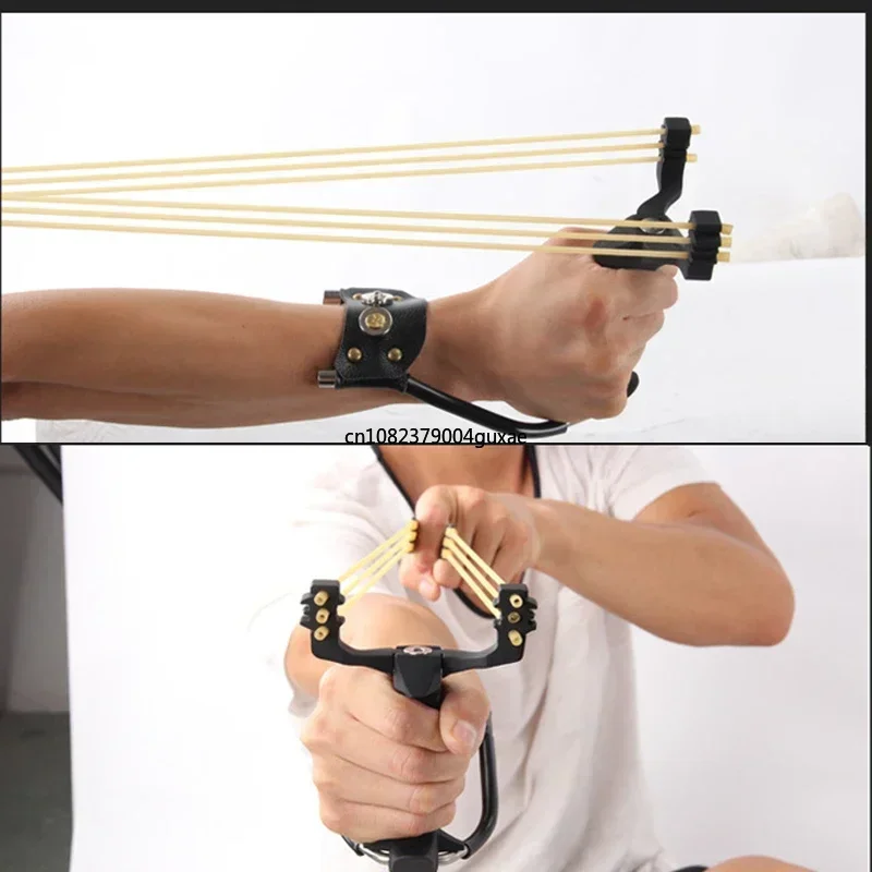 Hunting Slingshot Metal Powerful Slingshot Professional Hunting Outdoor Shooting Package Hunting Acessories Manual tools