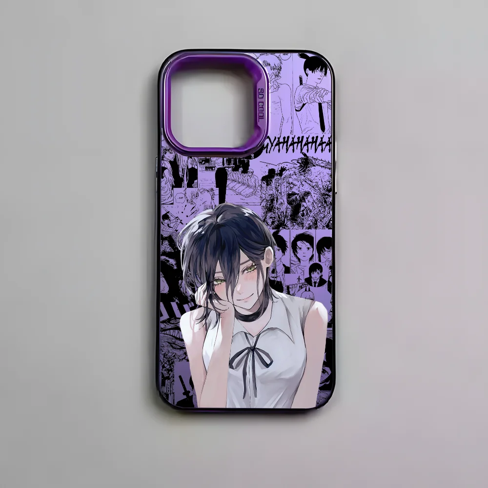 Cool Anime R-Reze Black Matte Multicolor Laser Metallic Aurora Phone Case