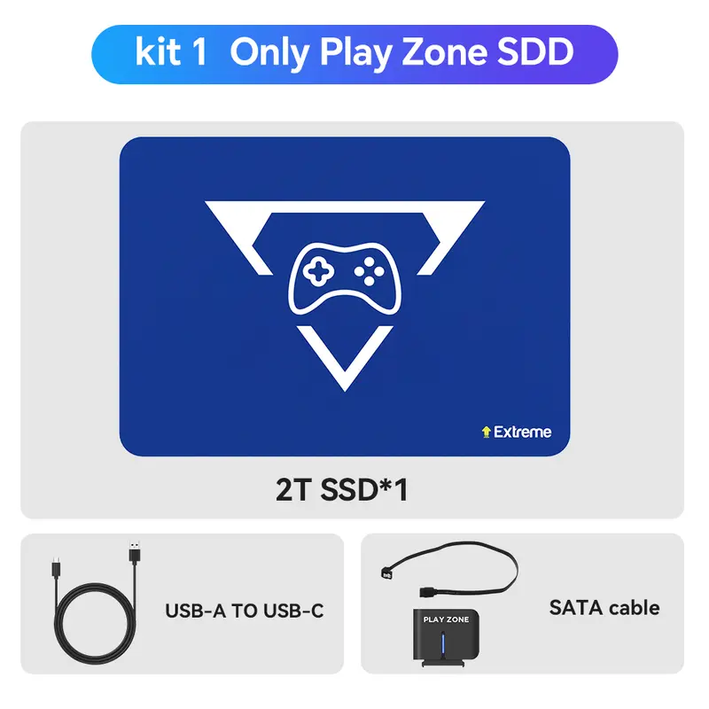 New 2TB Play Zone Game SSD with 20441 Games 3 System in 1 Retro Game Console 80+ Emulators for PS5/PS4/XBOX/XBOX ONE/Switch/PS3 - Image 7
