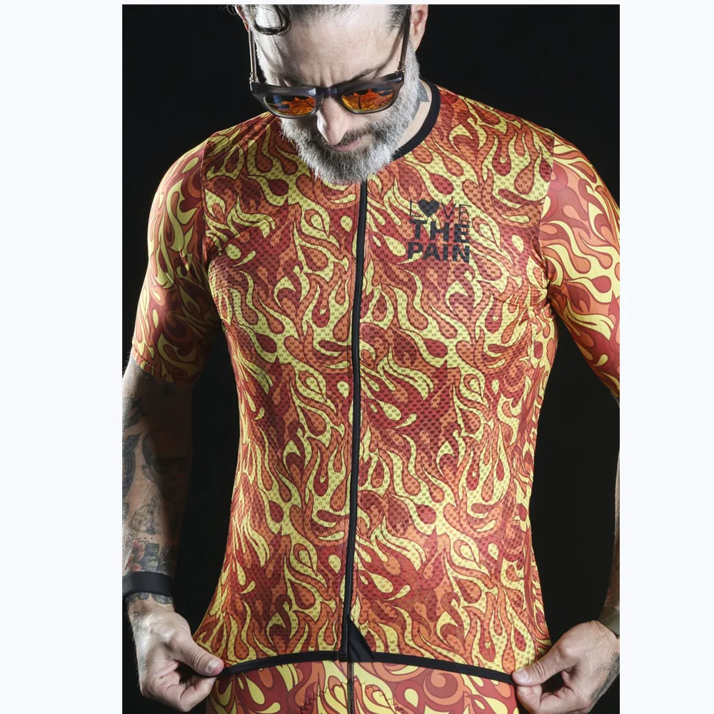 LOVE THE PAIN　サイクリングウェア Love The Pain Summer New Men Road Bike Short-sleeved Cycling